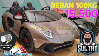 LAMBORGHINI AVENTADOR 24 Volt BRUSHLESS MOTOR Mainan Anak Mobil Aki Electric Kids Car Toys