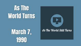 As The World Turns | Full Episode| March 7, 1990