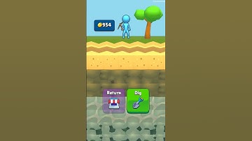 Dig Fever 3D - Gameplay Walkthrough Tutorial Stickman Dig Deep To Lava (Android, iOS) #shorts