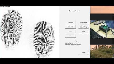HF OS300  dual fingerprint scanner demo test
