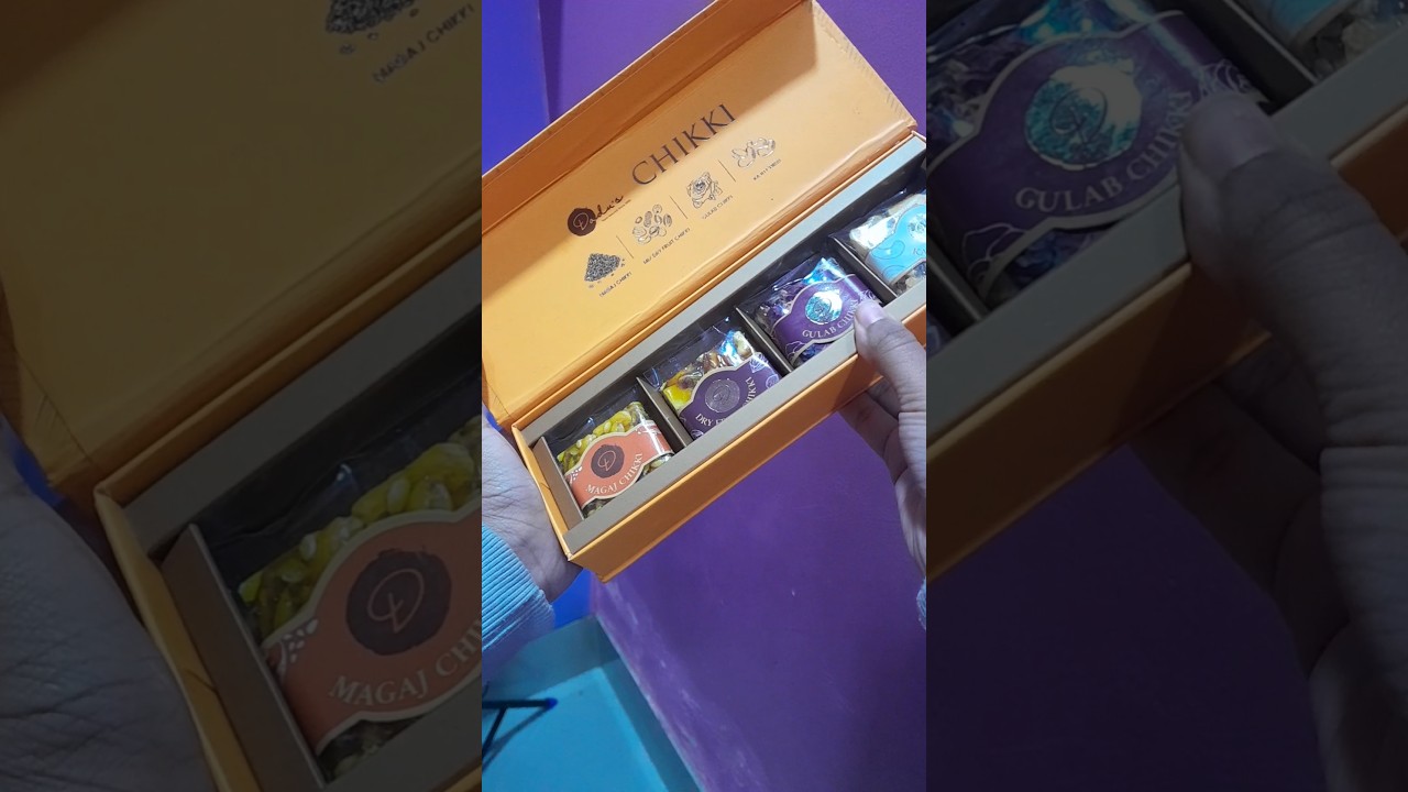 Chikki asmr | Unboxing different flavours Chikki |