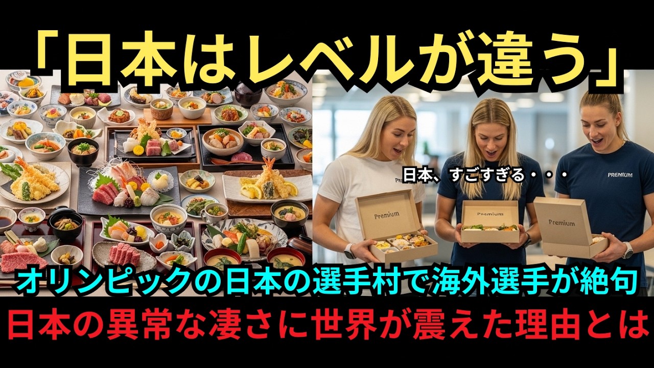 【海外の反応】「自国に帰りたくない」前回のオリンピックと比較した海外選手が絶句。日本の選手村に隠された“異次元のおもてなし”を知り、世界が震えた理由とは？