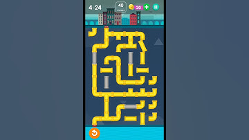 Smart puzzles pipes hard level 24 #how to solve pipes level 4-24