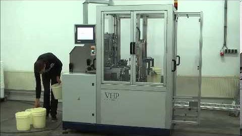 Compact bucket handle fitting machine EAM3000