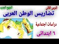 درس تضاريس وطننا العربي دراسات اجتماعيه للصف السادس الابتدائي 2025 المنهج الجديد 