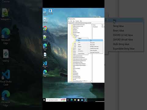 add any item in the right click menu of the desktop!!! #windows #windowstips