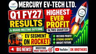 Mercury Ev-Tech Share Latest News Q1 Fy27 Results Highest Ever Profit In This Quarter