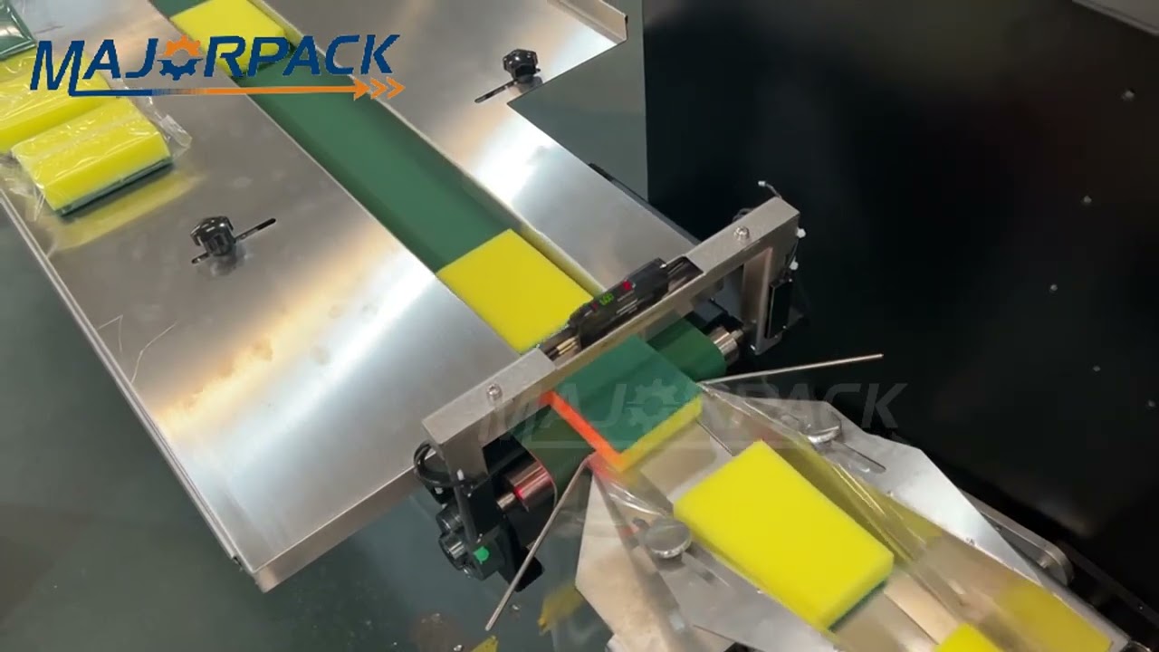 Automatic washing sponge flow pack machine Majorpack Lucky