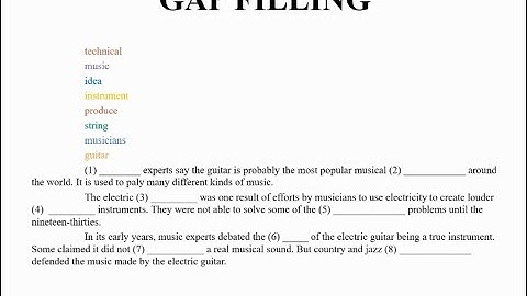 BÀI GIẢNG MÔN TIẾNG ANH - LỚP 10 - UNIT 12: MUSIC (EXCERCISES)