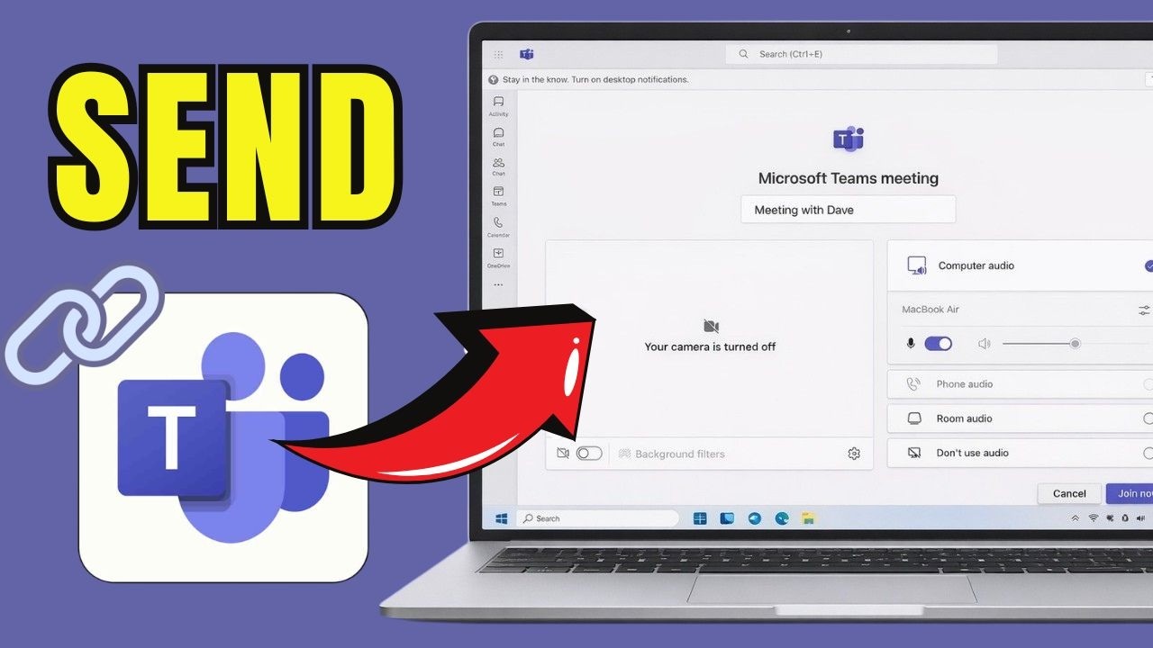 How To Send Link To Join Microsoft Teams Meeting (2026) - YouTube
