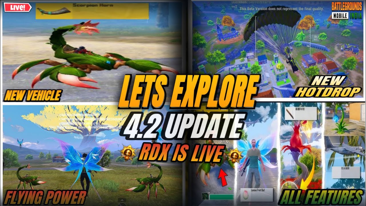 Let’s Explore 4.2 Update 😱 RDX IS LIVE 🔴 FULL BOOM BAAM 😱 5 RP GIVEAWAY