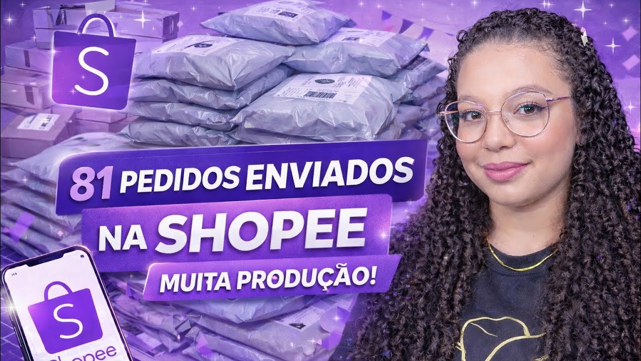 ENVIEI 81 PEDIDOS NA SHOPEE | Rotina de Encomenda