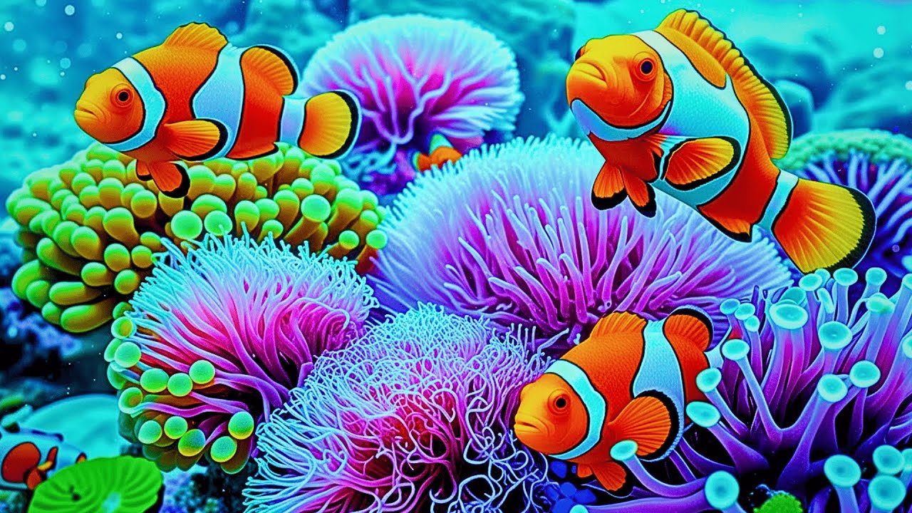 The Best 4K Aquarium 🐠 Dive Into The Mesmerizing Underwater Realm, Sea Jellyfish, Coral Reefs