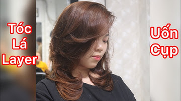 Hướng dẫn cắt tóc lá layer uốn cụp | Quang Saker