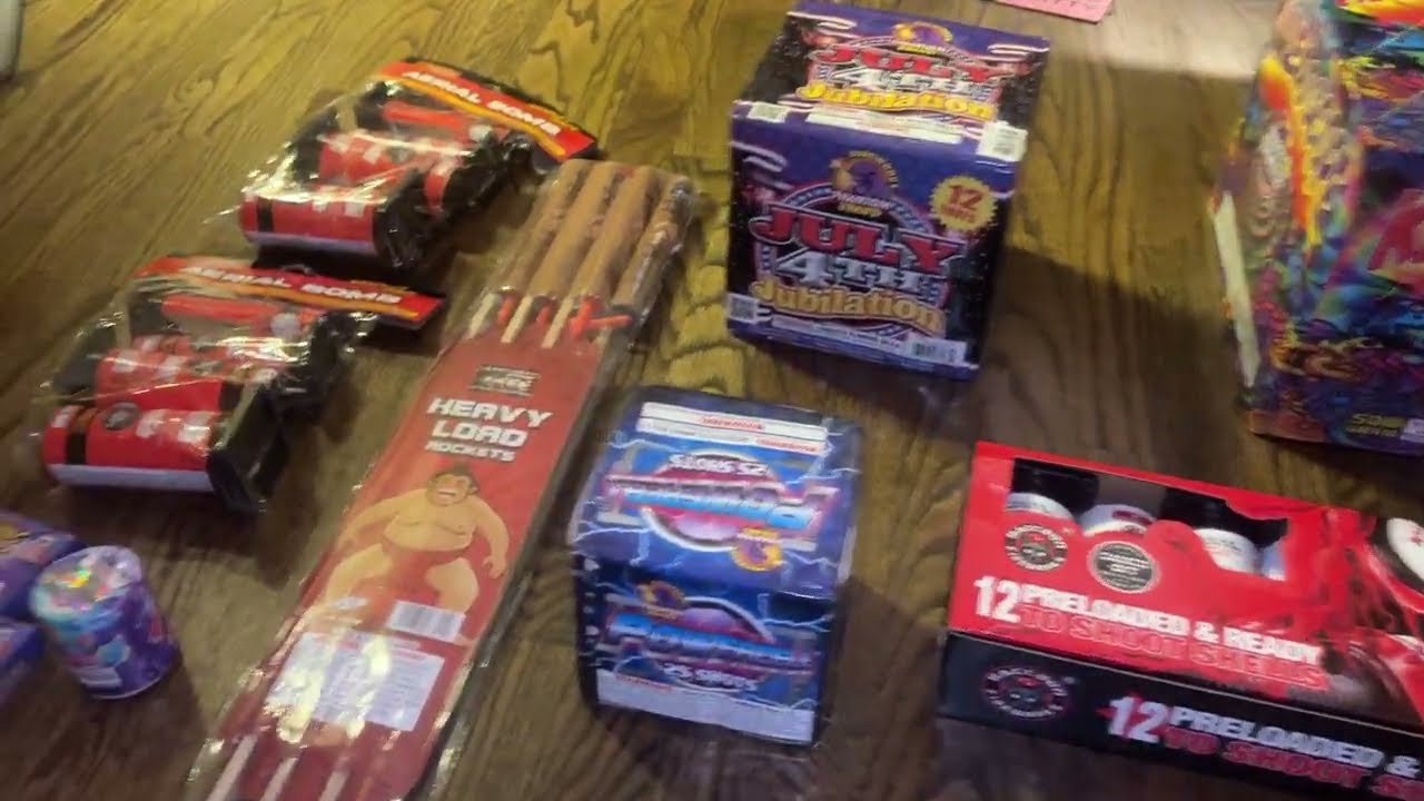 My Fireworks Stash Acquired May 22 & 26, 25’ Combined
