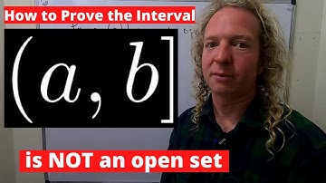 How to Prove that the Interval (a, b] is Not an Open Set