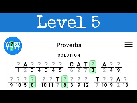 Figgerits - Word Puzzle Game - Gameplay | Proverbs level 5 | Puzzle game