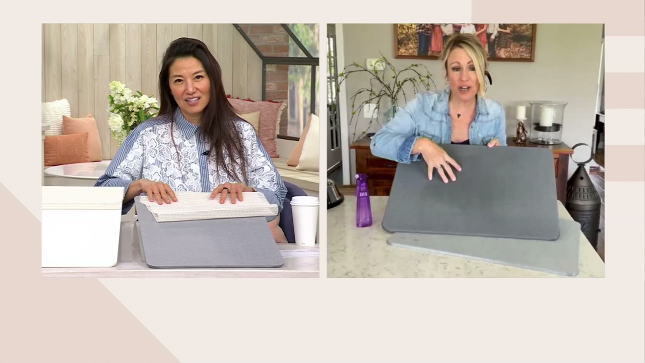 Henning Lee Solid Quick Dry Stone Bathmat on QVC