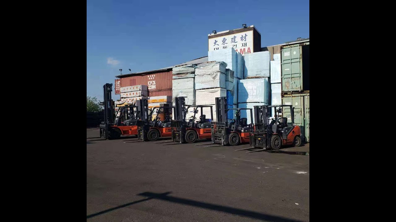 3 ton 4 ton 5 ton diesel forklift with EPA Tier 4 engine work in USA factory