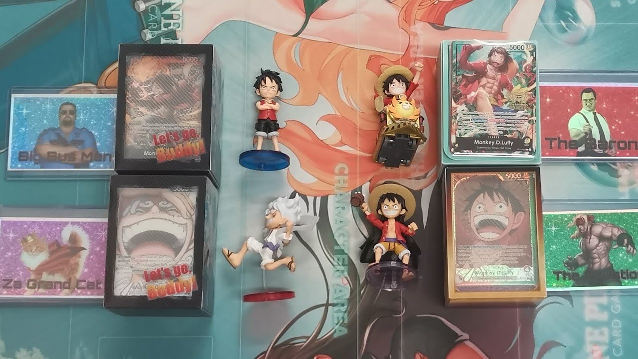 R1 Luffy Tournament! Black Purple Vs Black- One Piece TCG - Za Grand Cat Vs Big Bus Man 