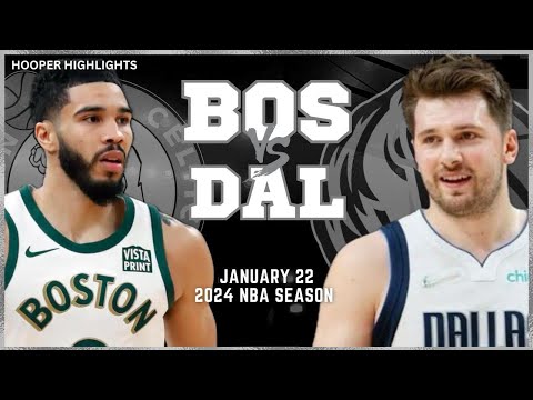 Dallas Mavericks vs Boston Celtics Full Game Highlights | Jan 22 | 2024 NBA Season