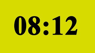 8 Minute 12 Second Timer – No Music | Silent Countdown ⏱️