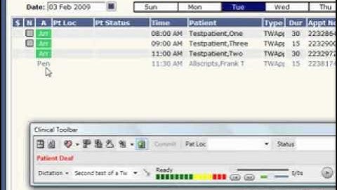 Allscripts Enterprise EHR Schedule Demonstration Presented by Galen Healthcare Solutions