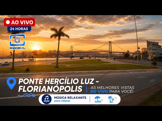 Hercílio Luz Bridge live webcam, Florianópolis