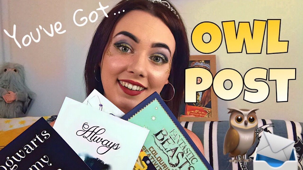 Opening my HARRY POTTER Owl Post YouTube