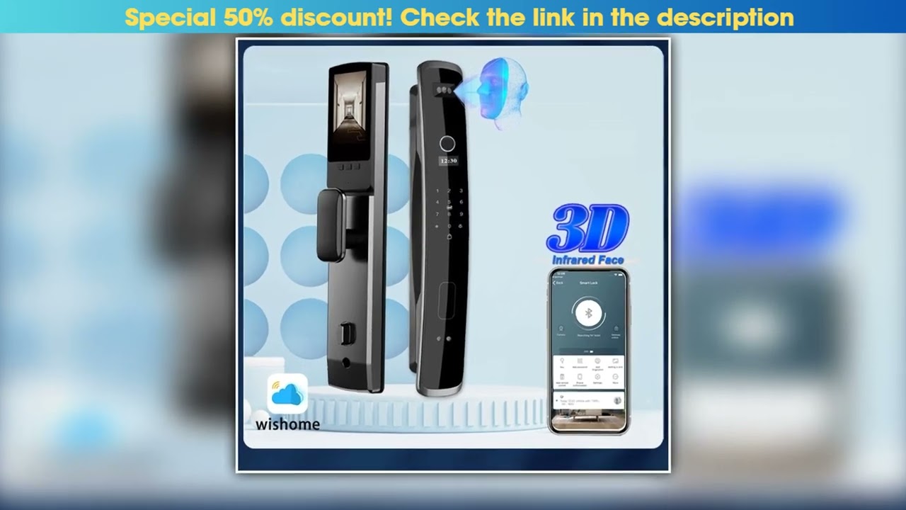 Editor’s Choice Wishome Biometric Recognition Smart Door Lock remote control Fingerprint Password I