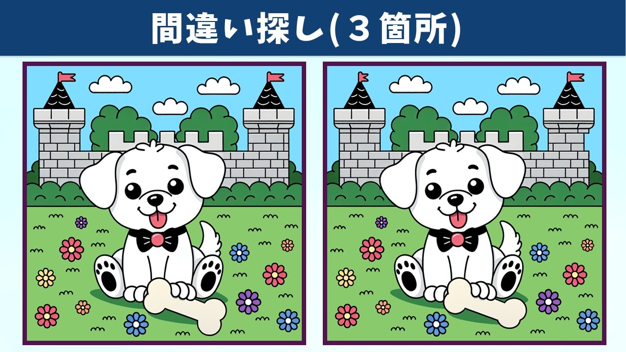 Найдите 3 отличия | Иллюстрация Версия #1727