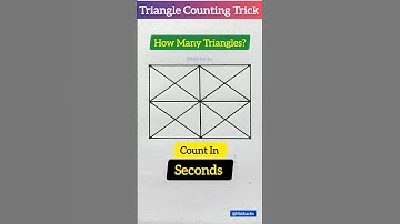 Counting Figures Reasoning Trick | How to Count Triangles Fast #maths #shorts