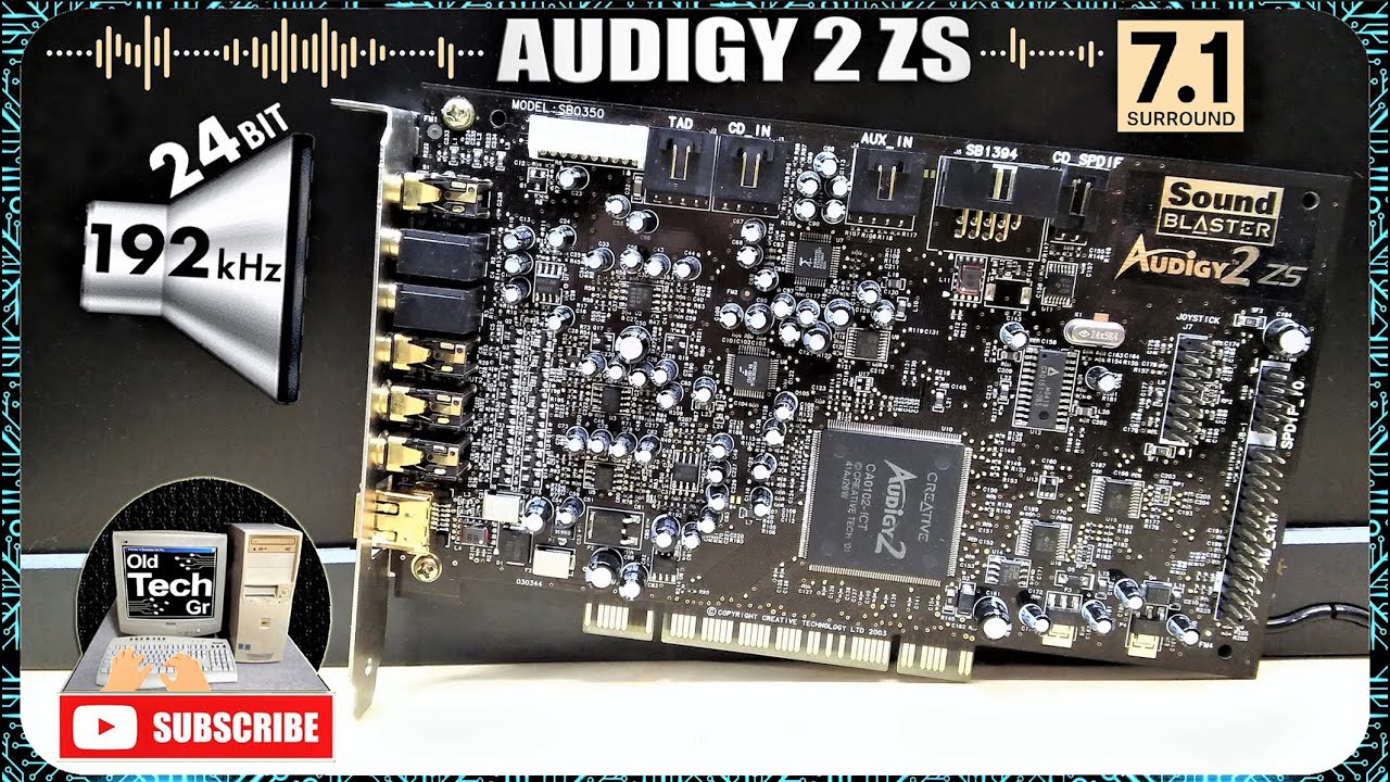 Creative Labs Sound Blaster Audigy 2 ZS SB0350 7.1 PCI Sound Card 24bit EAX 4.0