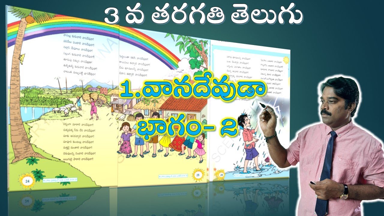 Vanadevuda 3rd Class Telugu 1st Lesson Part 2 