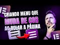 Como criar um menu que muda de cor ao rolar a página