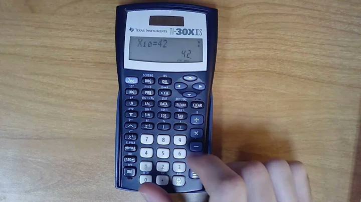 One Variable Statistics TI-30XIIS