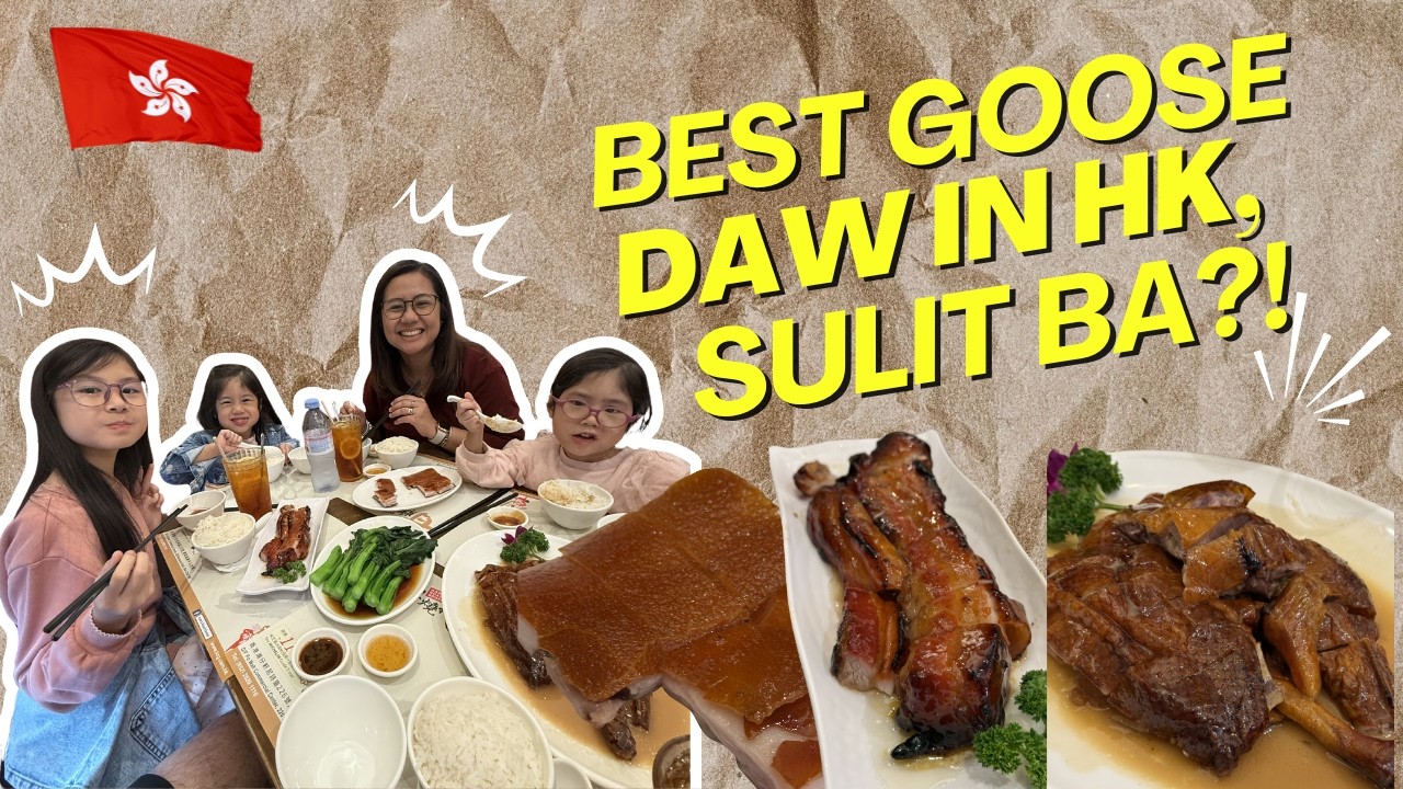 HONG KONG EATS | Kam's FAMOUS Roast Goose and Milk Tea at Chagee!