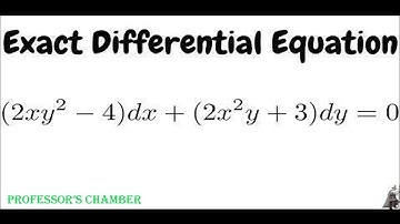 How To Know If The Differential Equation Is Exact