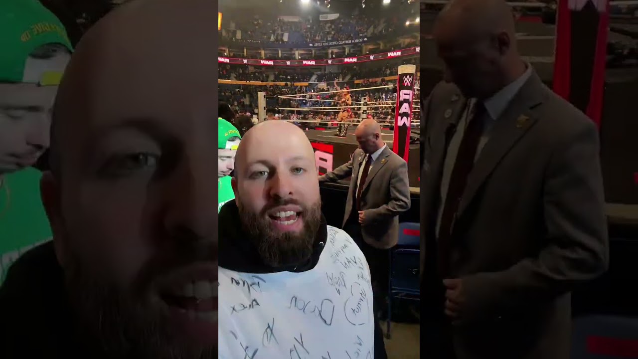 Is this the worst floor seat at a WWE show?