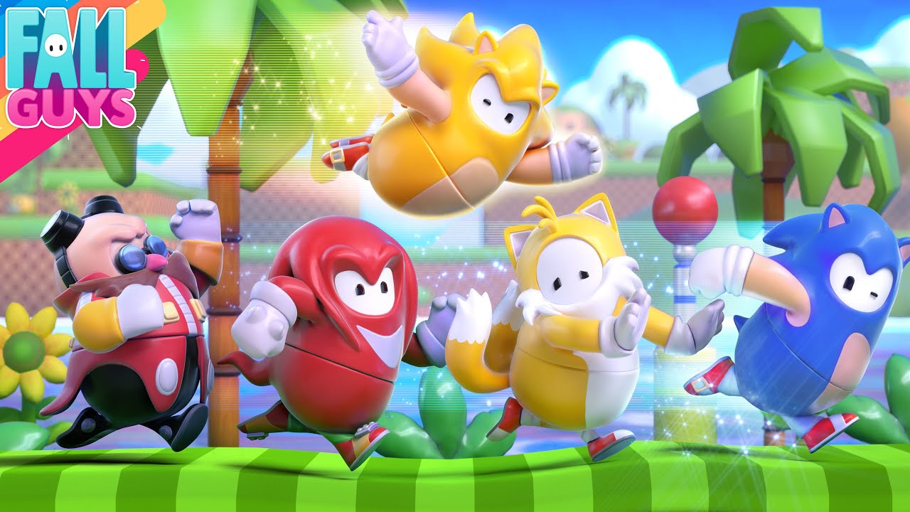 Fall Guys Sonic Bean Hill Zone Gameplay YouTube