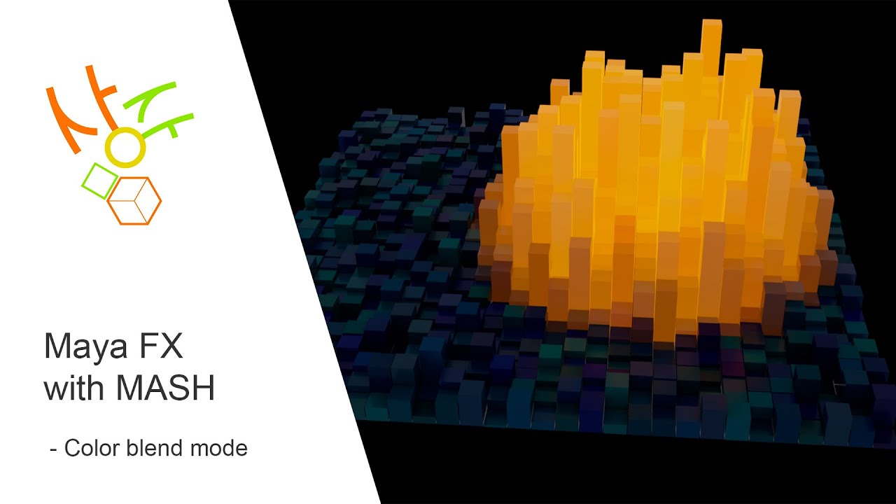 Maya FX with MASH - Color blend mode with Arnold - YouTube