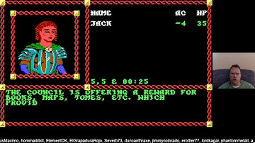 Previous Live Stream of AD&D Pool of Radiance Iron Man Challenge Run with 1 Character!  - Part 2