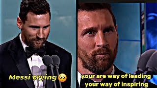 Messi full speech at Laureus Award 🥺 *EMOTIONAL* HD