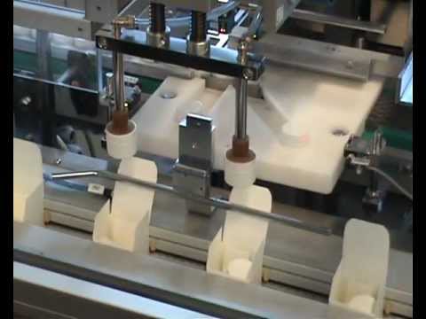 Estuchadora Vertipack + pick&place (frasco crema) - YouTube