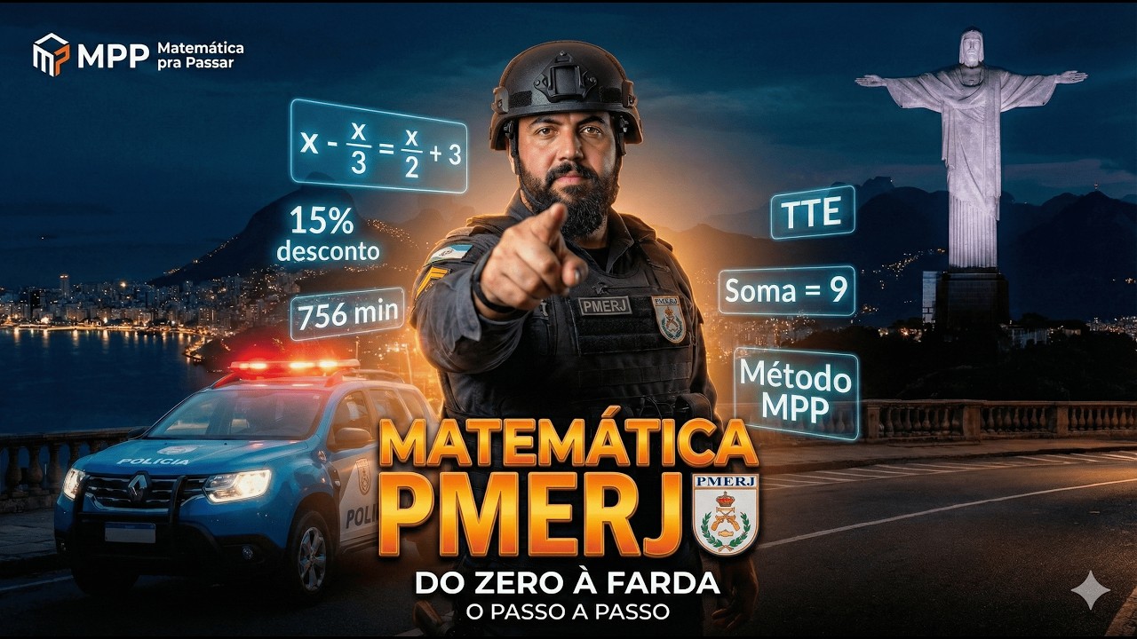 Você Trava em Matemática? Descubra Como Aprender do Zero para a Prova da PMERJ (Método MPP)