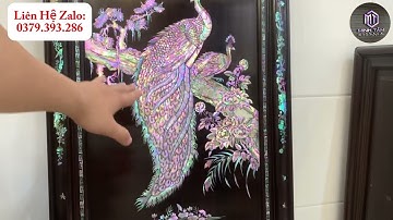 Bức Tranh Chim Công Khảm Ốc Singapore [ ĐẲNG CẤP 2024 ]