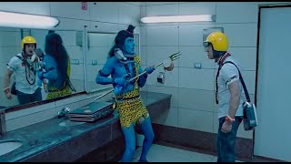 Pk Chases Lord Shiva | pk movie Comedy Scene | Lord Shiva Bathroom Scene | Aamir Khan