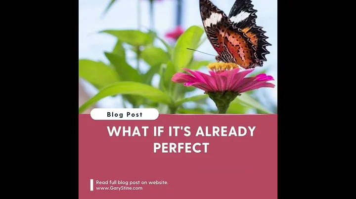 What if It's Already Perfect