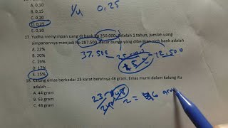 Hitung Cepat Matematika Dasar Mudah. Sering keluar di Psikotes Kerja no 11-20.