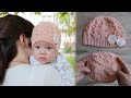 Шапочка для принцессы спицами | Knitted princess hat